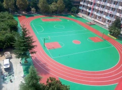 河南洛陽嵩縣 硅PU跑道、球場_其他案例_廣東