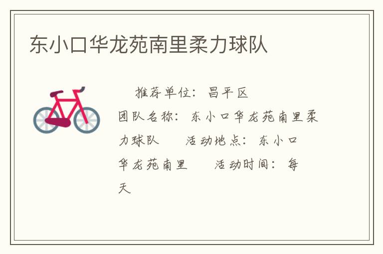 東小口華龍苑南里柔力球隊 東小口華龍苑南里柔力球隊