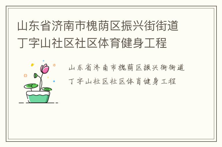 山東省濟南市槐蔭區(qū)振興街街道丁字山社區(qū)社區(qū)體育健身工程 山東省濟南市槐蔭區(qū)振興街街道丁字山社區(qū)社區(qū)體育健身工程