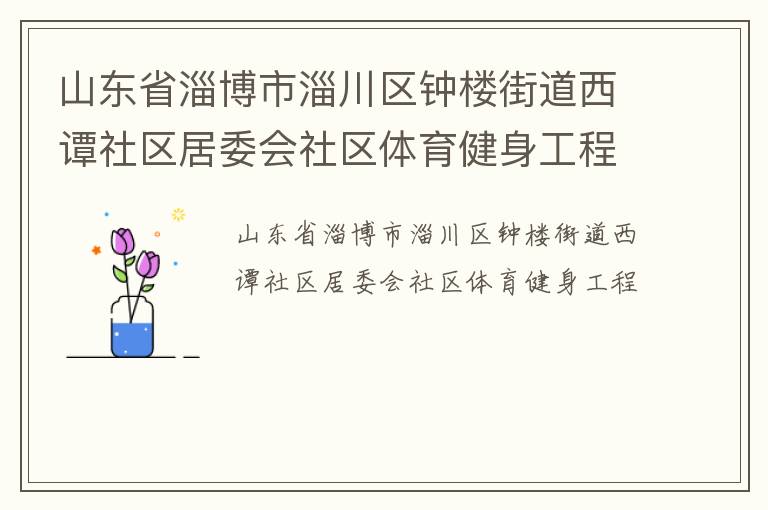山東省淄博市淄川區(qū)鐘樓街道西譚社區(qū)居委會(huì)社區(qū)體育健身工程 山東省淄博市淄川區(qū)鐘樓街道西譚社區(qū)居委會(huì)社區(qū)體育健身工程