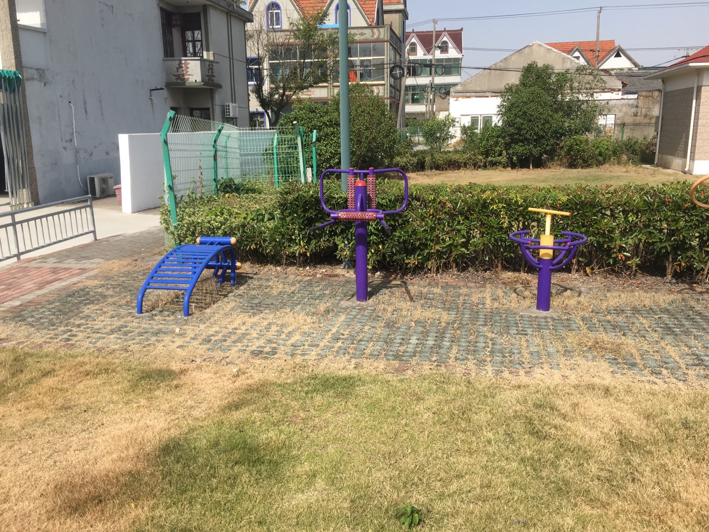 老港鎮(zhèn)大河村民委員會大河公園健身苑點