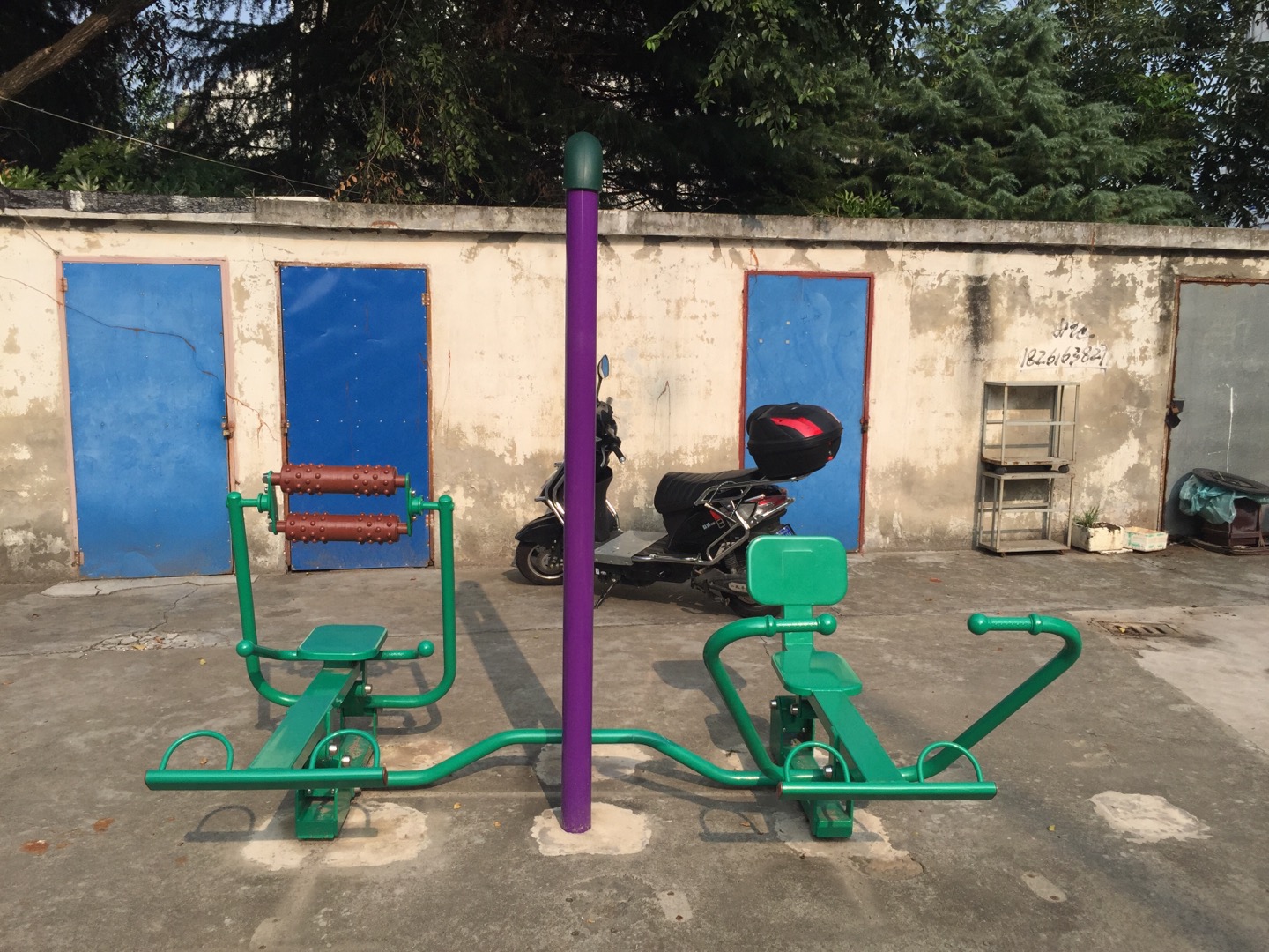 腹背屈伸/劃船訓練器