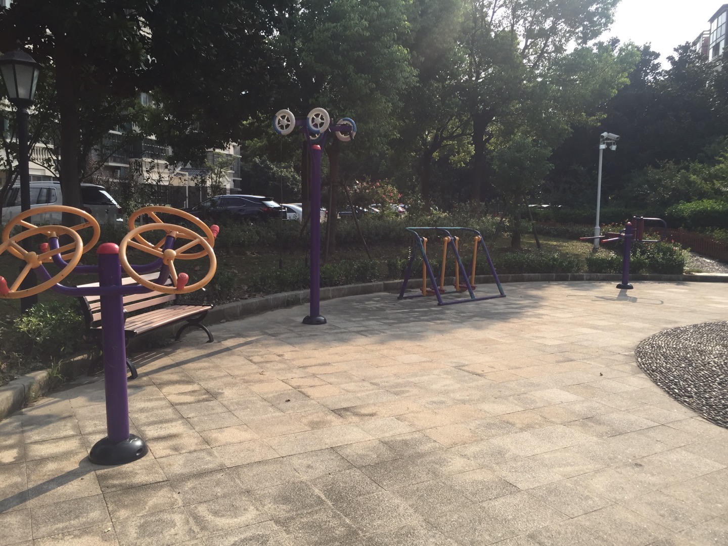 西郊河畔中心綠地健身點