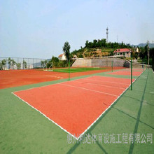 天津南開區(qū)丙烯酸籃球場地面施工橡膠運動地坪鋪設